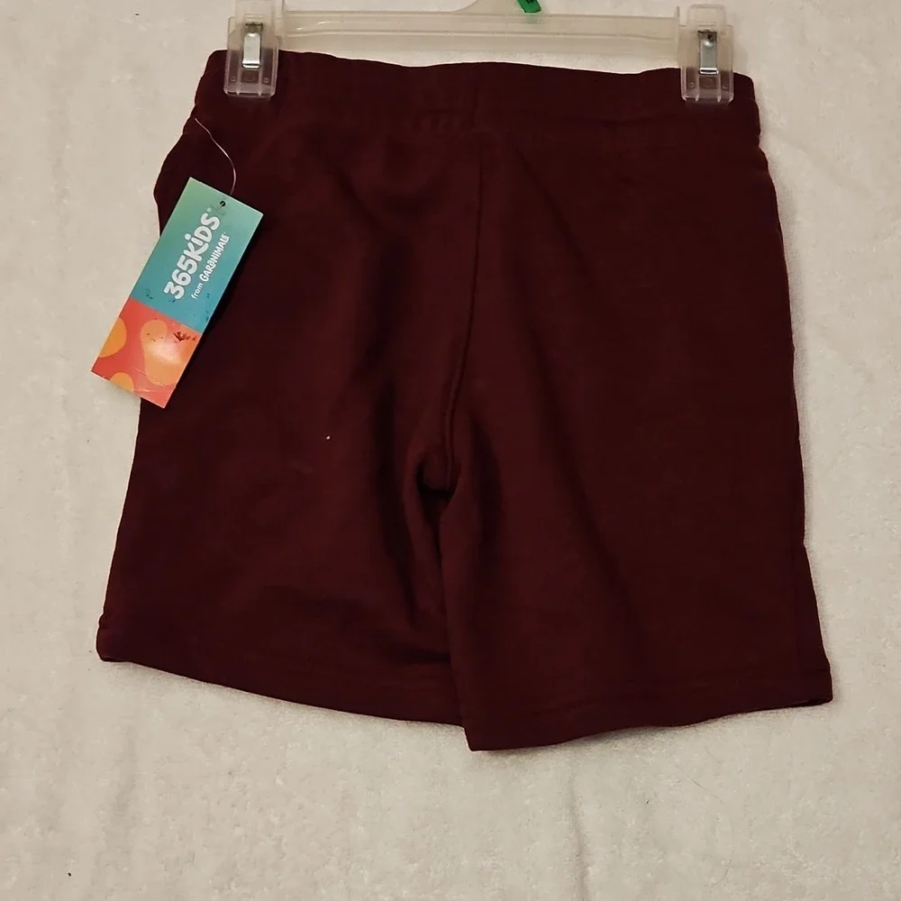 365 Kids from Garanimals Boys Sweat Shorts Bordeaux Drawstring Size 4
